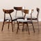 Baxton Studio Danica Grey Upholstered and Walnut Wood 4-Piece Dining Chair Set 167-10812 - alternate 6